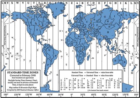 Global Gmt Time Zone Map