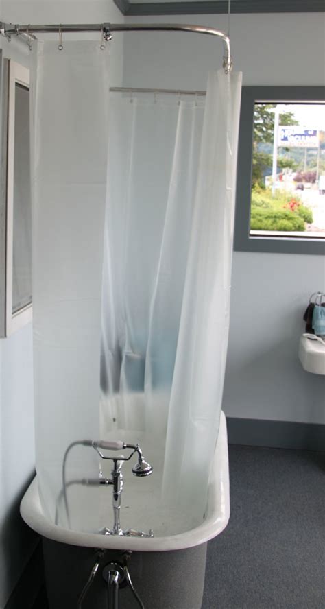 Clawfoot Shower Curtain Opaque With Magnets
