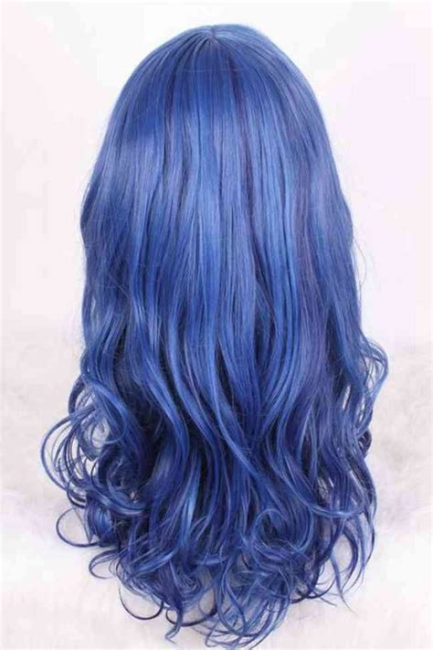 Our stylists are experienced working with curly hair, fine hair, coarse or thick hair. Hair violet-blue | Hair, Wig hairstyles, Long curly wig