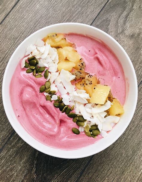Pink Plant Based Smoothie Bowl