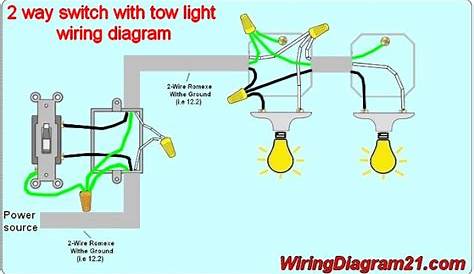 2 Way Light Switch Wiring Diagram | House Electrical Wiring Diagram