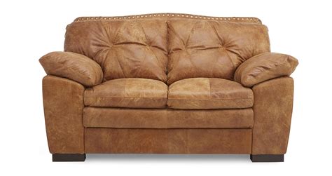 Dfs Wyatt 2 Seater Ranch Leather Sofa Ebay