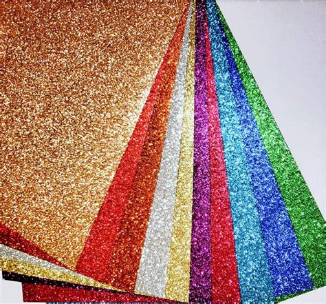 Glitter Cardstock Sheets Glitter Paper Rose Gold Cardstock Etsy