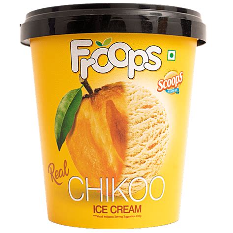Buy Froops Real Chikoo Ice Cream Rich Creamy Fresh Frozen Dessert Online At Best Price Of