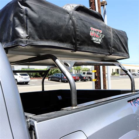 40 Inch Rooftop Tent Truck Bed Rack Adjustable Mild Steel Raw Tuff