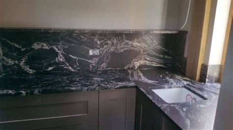 Black Pearl Leathered Granite Countertops — Randolph Indoor And Outdoor