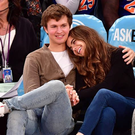 Ansel Elgort And Girlfriend Pack On The Pda At Ny Knicks Game E Online