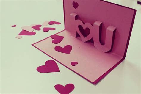 Geschenke ohne valentinskarten sind nur halb so schön. Romantische DIY Valentinskarte zum Nachbasteln ...