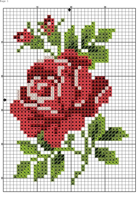 Fiber Arts Rose Cross Stitch Cross Stitch Pe