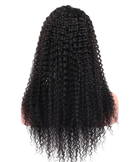 Msbuy Hair Wig 250 Density Kinky Curly Lace Front Human Hair Wigs For