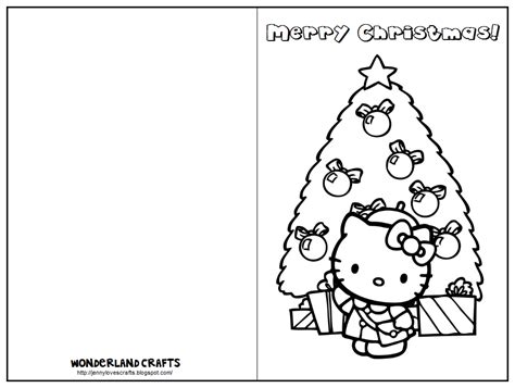 Printable coloring christmas cards coloring pages are a fun way for kids of all ages to develop creativity, focus, motor skills and color recognition. Wonderland Crafts: Template