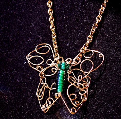 Gold Filled Wire Wrapped Butterfly By Heirloomjewelryus On Etsy