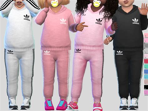 The Sims Resource Adidas Athletic Toddler Outfitparenthood Pack