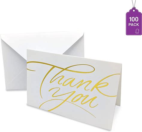 Thank You Cards Bulk Pack With Envelopes Greeting Cards