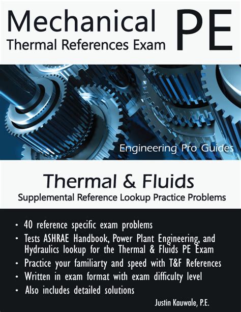 Thermal & Fluids References Exam | Mechanical and Electrical PE Sample