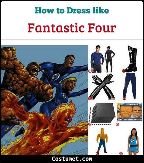 The Fantastic Four Costume For Cosplay And Halloween