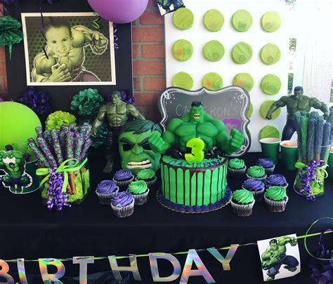 Hulk Smash Birthday In 2020 Avengers Birthday Party Decorations Hulk