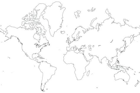 Blank World Map Worksheet Pdf