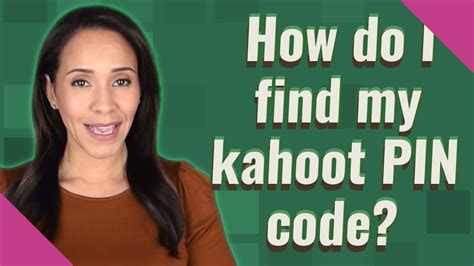 How Do I Find My Kahoot Pin Code Youtube