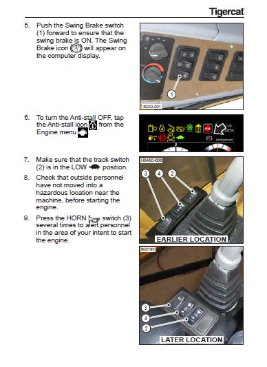 Tigercat D And E Series Track Machine Vehicle Moving And