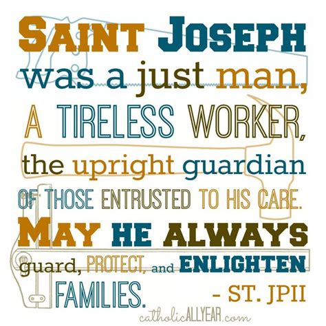 Jpii St Joseph Quote Born Again Catholic
