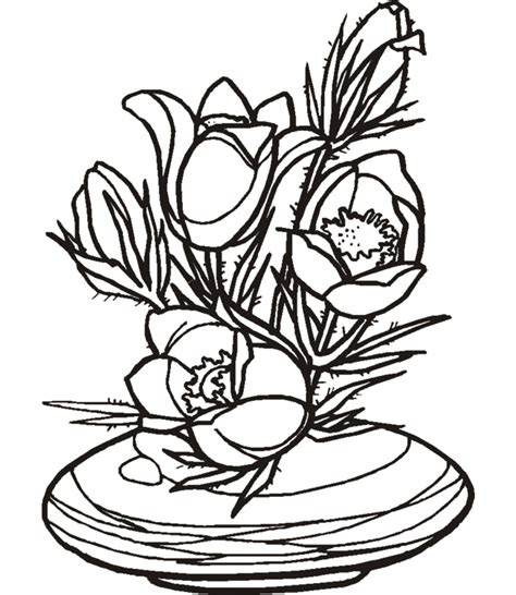 Si vous voulez que ce soit des fleurs d'achillée alors utilisez du jaune, pour des roses utilisez la. dessin à imprimer: Dessins De Bouquets De Fleurs A Imprimer