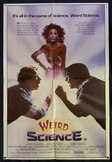 All About Movies Weird Science Poster Original One Sheet 1985 Kelly