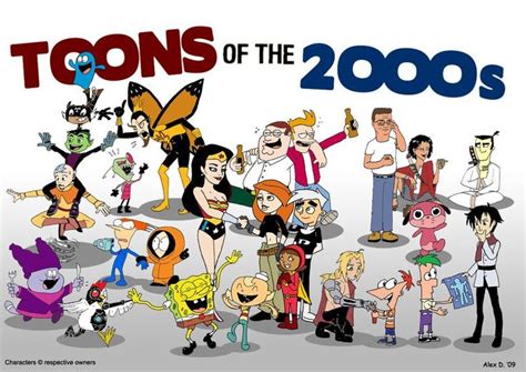 Toons Of The 2000s Top 25 By Doodley On Deviantart Anime Vs Cartoon
