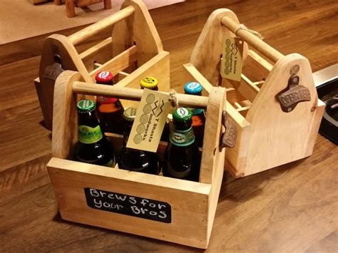Wood Beer Carrier Caddy Tote 6 Pack Holder By Mtshastawoodworks