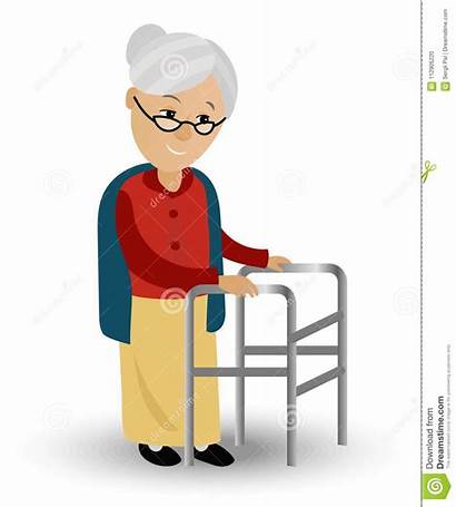 Walker Elderly Woman Care Medical Needs Age