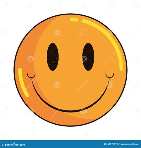 Smiley Emoji Retro Icon Stock Vector Illustration Of Emoji 268976178