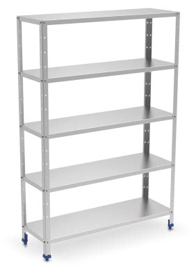 Stainless steel shelving 5 levels. | shelving system in stainless steel, stainless steel ...
