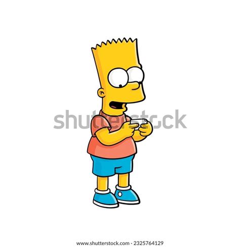 Bart Simpsons Black White Over 1 Royalty Free Licensable Stock Vectors