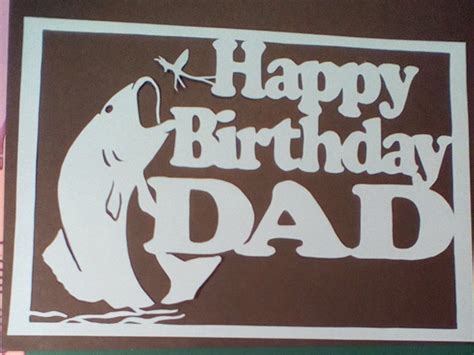 Happy Birthday Dad Papercutting Templatespngpdfsvgdxf 63582