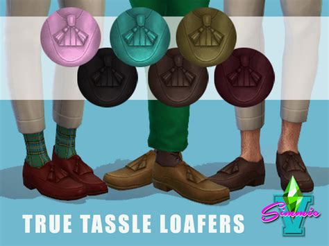 The Sims Resource Simmiev True Tassel Loafers