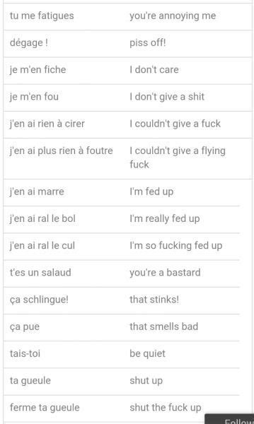 Some French Swear Words And Phrases Can Be Useful Languagesloser