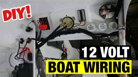 12v Boat Wiring Dash Fit Out Full Boat Restoration Part 16 Youtube