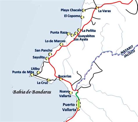 Riviera Nayarit Mexico Map