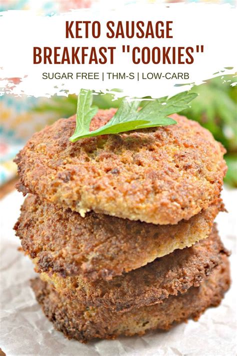 Savory Breakfast Cookies With Sausage Keto Low Carb Gluten Free