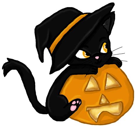 Black Cat Halloween Clipart Clip Art Library