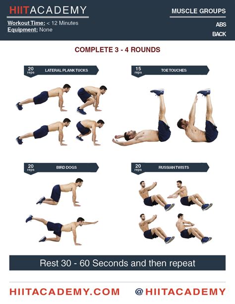Quick Core Workout Hiit Academy Hiit Workouts Hiit Workouts For