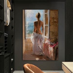 Nude Canvas Art Woman Erotic Wall Art Sexy Body Decor Erotic Art