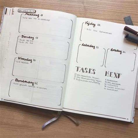 32 Easy Minimalist Bullet Journal Weekly Spreads To Try Right Now