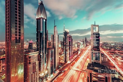 Modern Skyscrapers Of Dubai Uae Photograph By Dmitrii Telegin Pixels