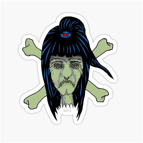 Voodoo Shrunken Head Art By Kev G Sticker By Artbykevg Redbubble