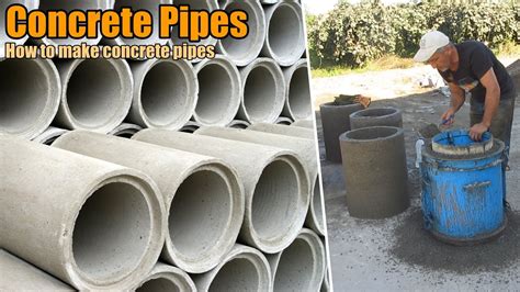 How To Make Concrete Pipes In A Very Simple Way Cement Pipes
