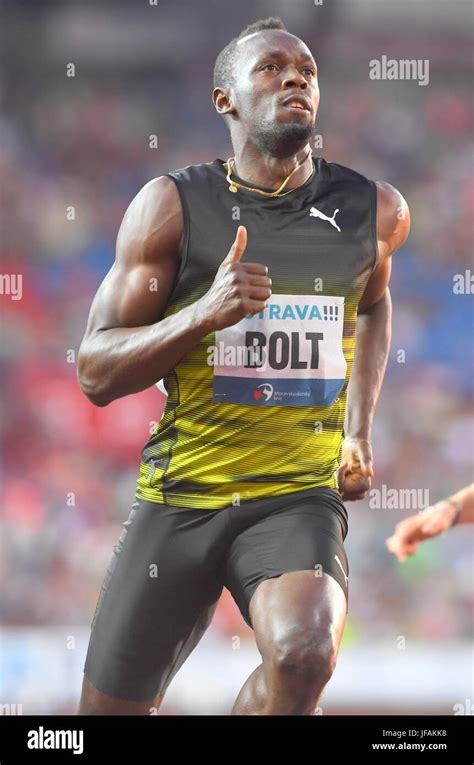 Usain Bolt Jam Wins The 100m 1006 During The 56th Ostrava Golden
