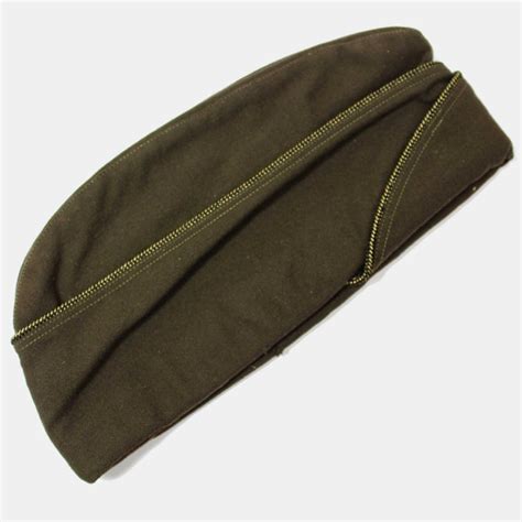 Us Wwii Normandy Militaria Officer Us Army Garrison Cap Piping Armee