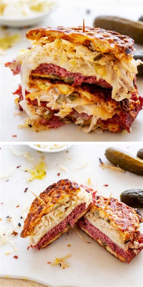 These amazing low carb keto wraps are made with pork rinds have less than 1 carb each. Keto Reuben | Recipe (With images) | Recipes, Food, Low ...