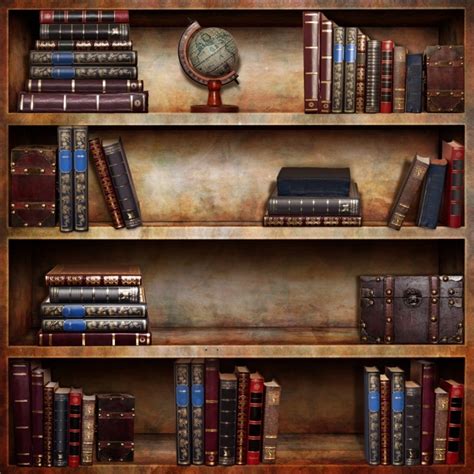 Find images of books background. Laeacco Vintage Wooden Bookshelf Books Scene Photography ...